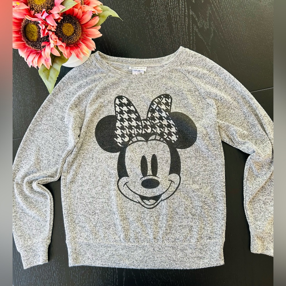 Disney Parks Original, Crewneck  Minnie Mouse sweater pullover, Size S
Authentic